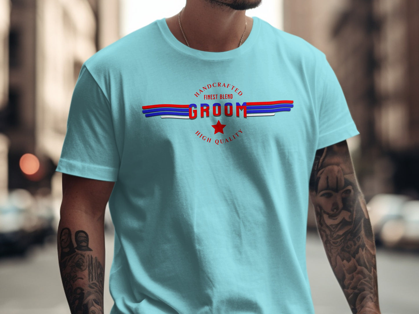 Handcrafted Finest Blend Groom High Quality T-shirt product