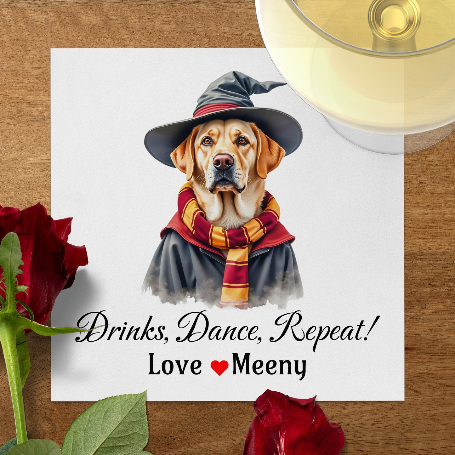 Customizable Wedding V Napkins