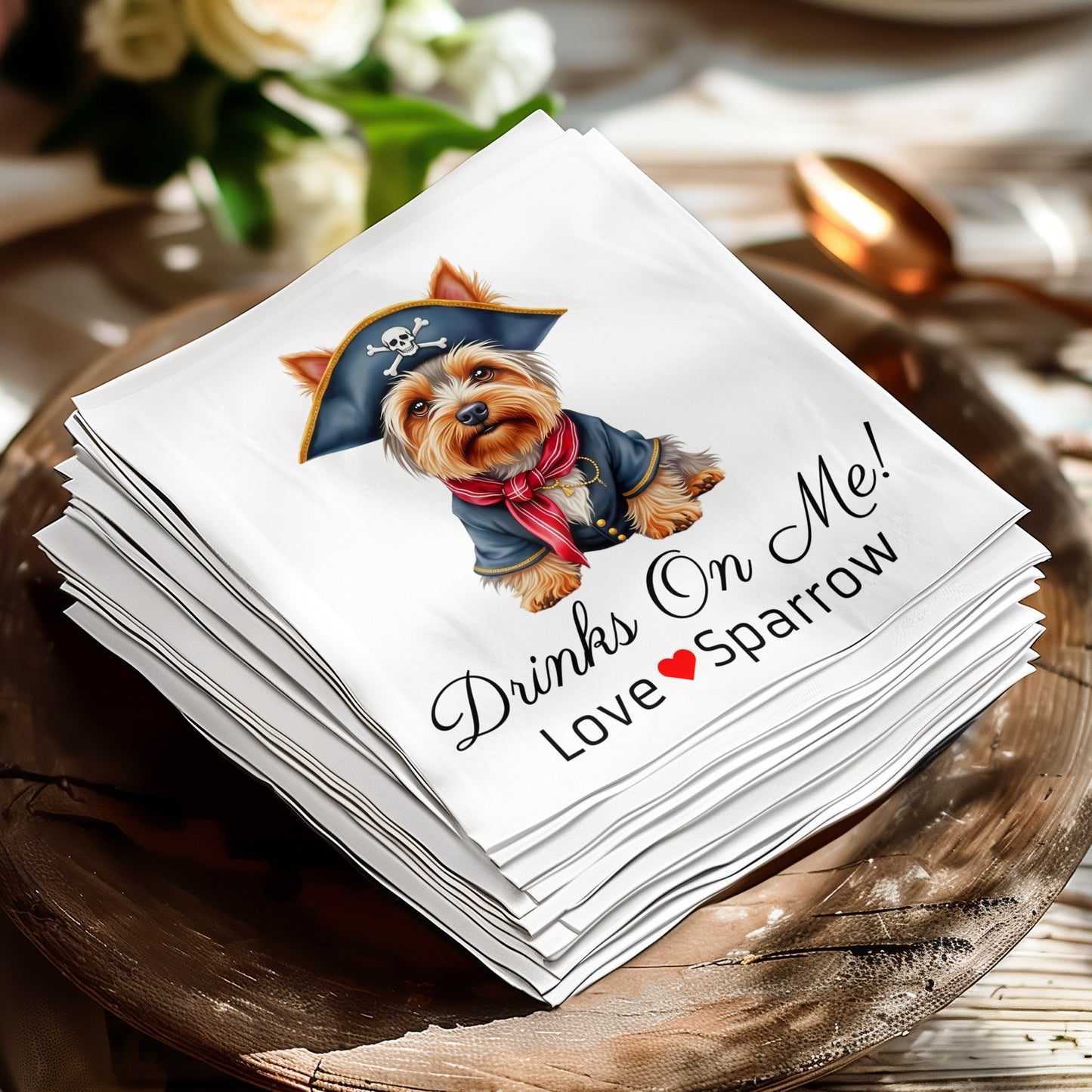 Customizable Wedding K Napkins