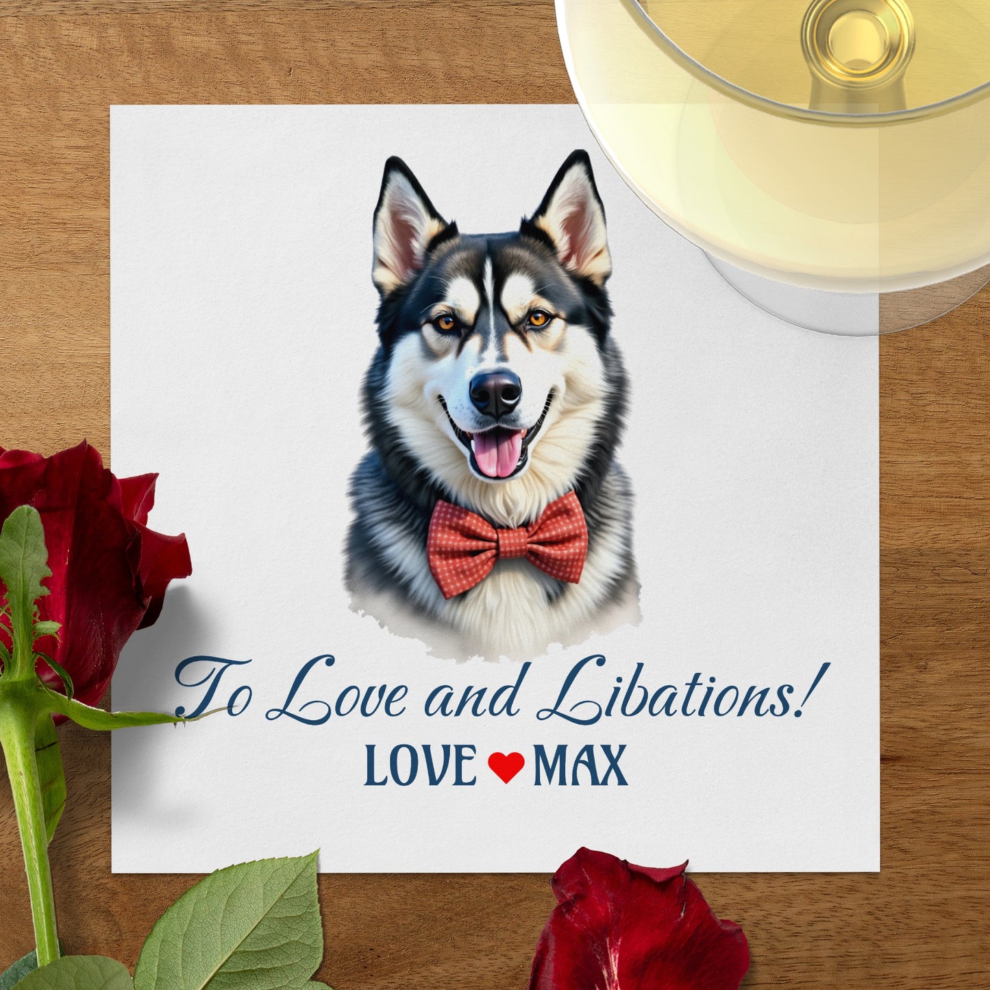 Customizable Wedding P Napkins