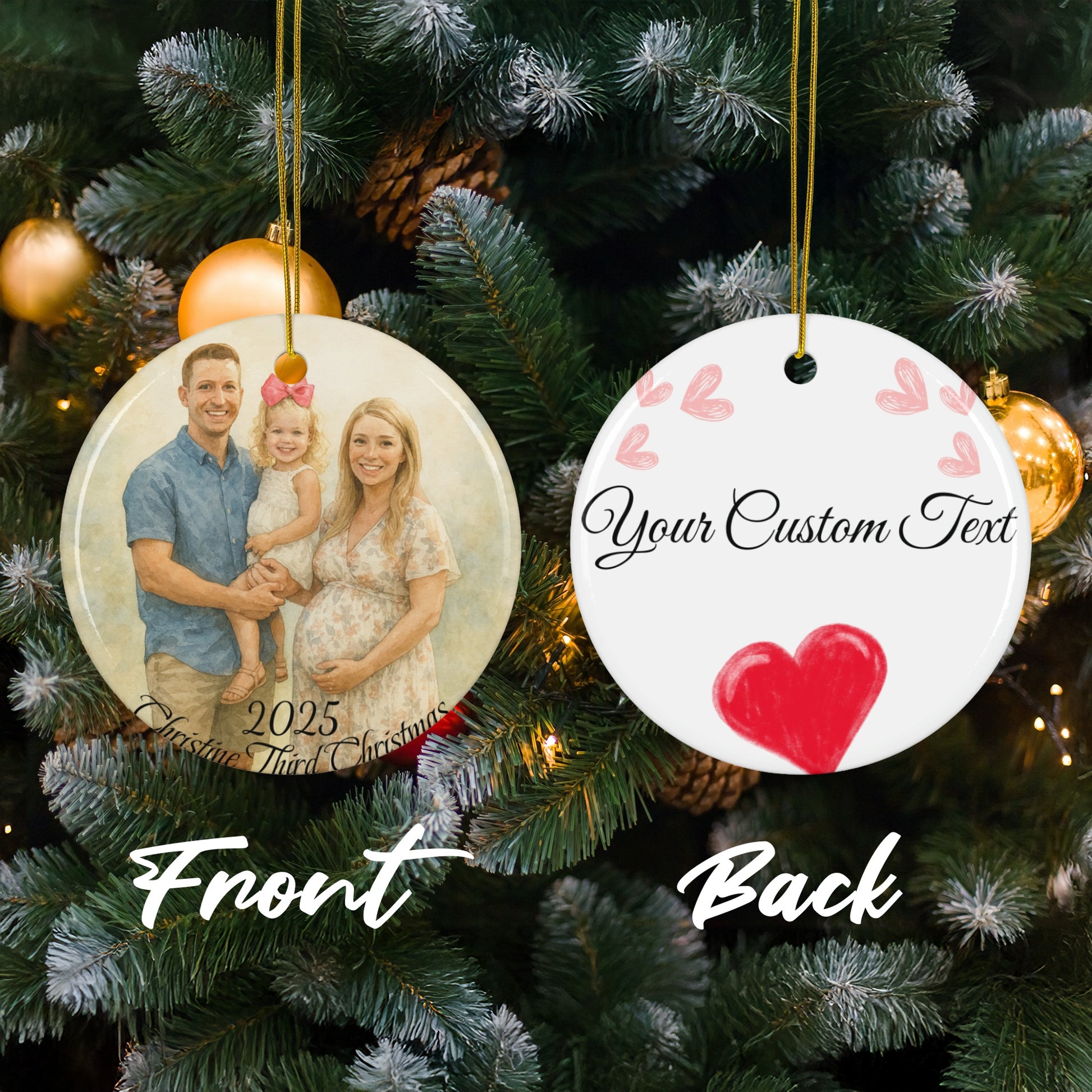 2023 Custom Family Christmas Tree Ornament product