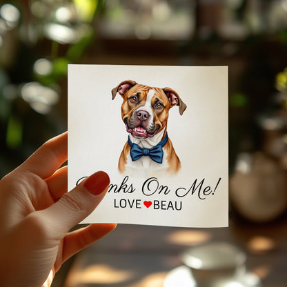 Thanks On Me Love Beau Greeting Card product