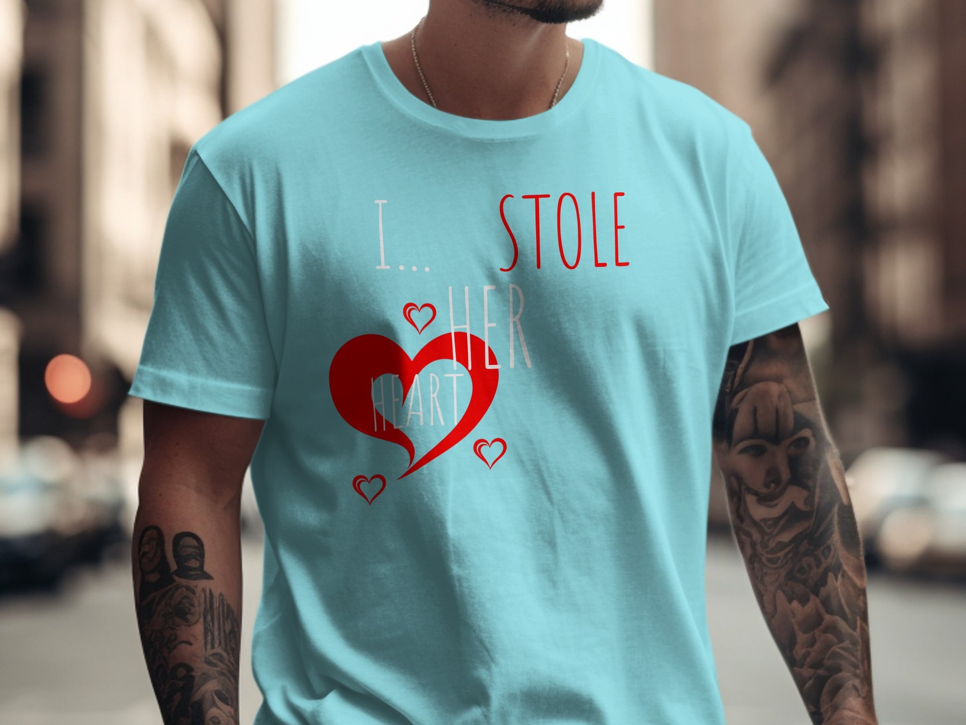 I Stole Her Heart Romantic Graphic Tee product