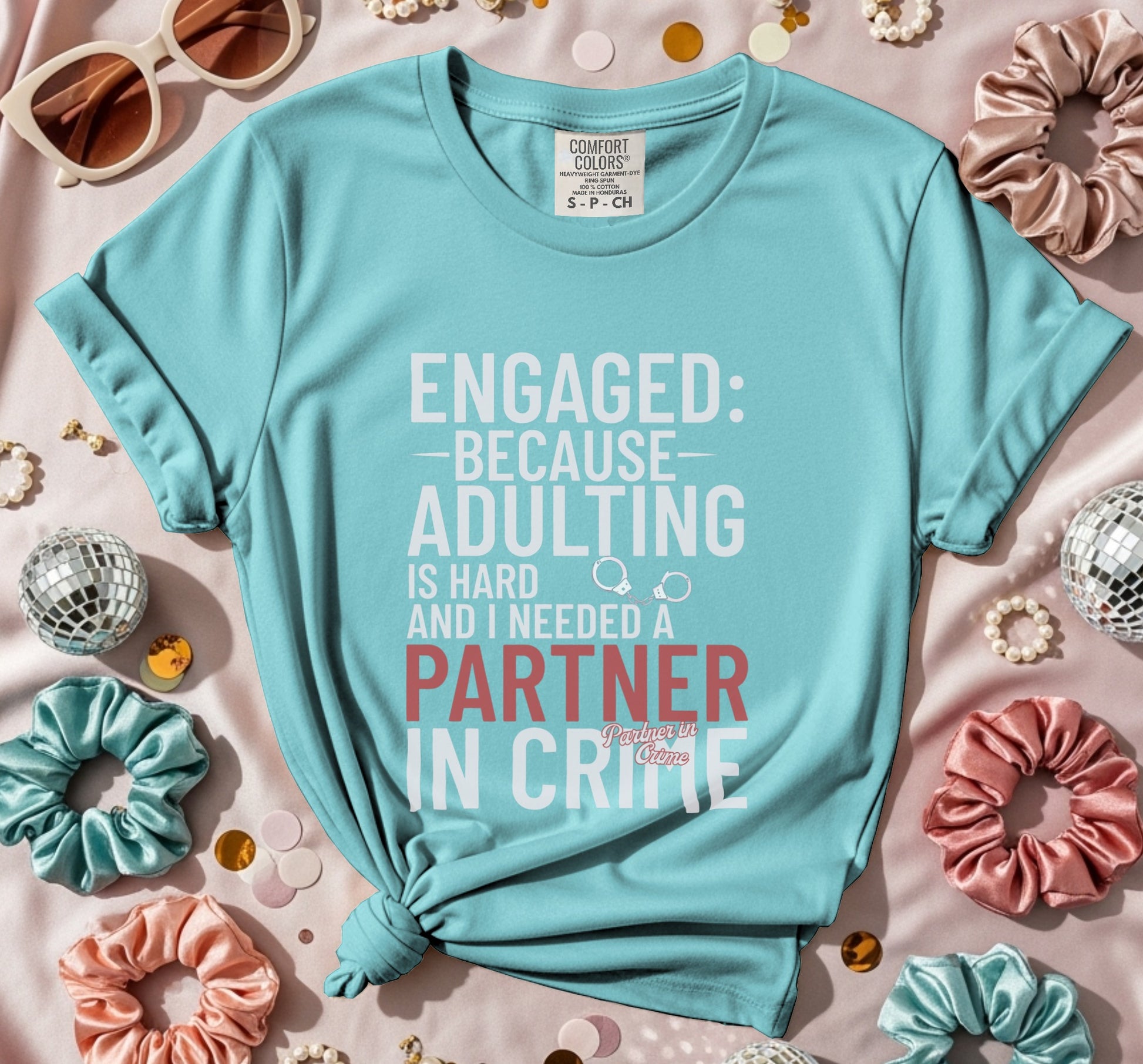 Engaged Because Adulting Is Hard Graphic Tee product