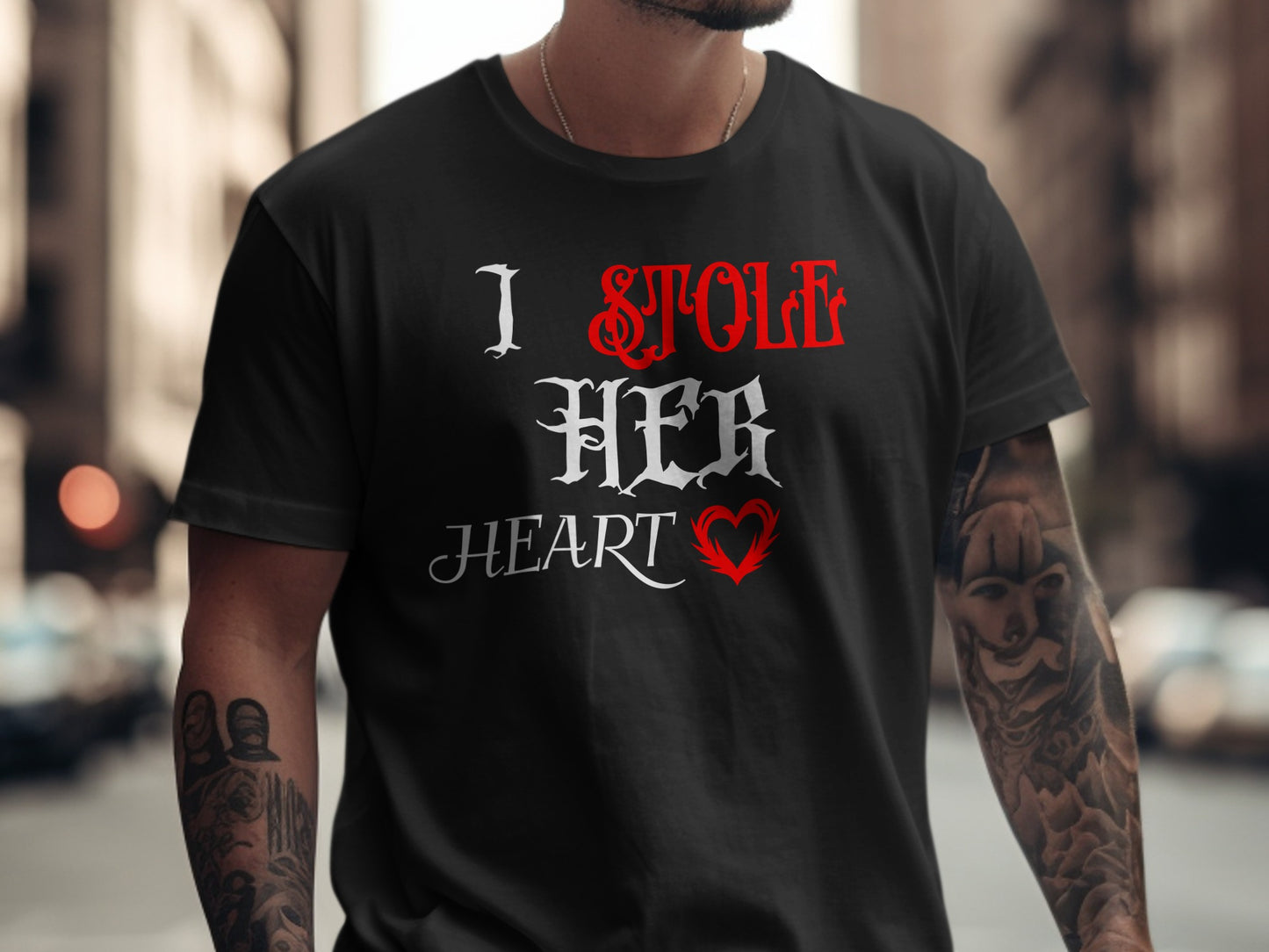 I Stole Her Heart Graphic Statement T-Shirt product type