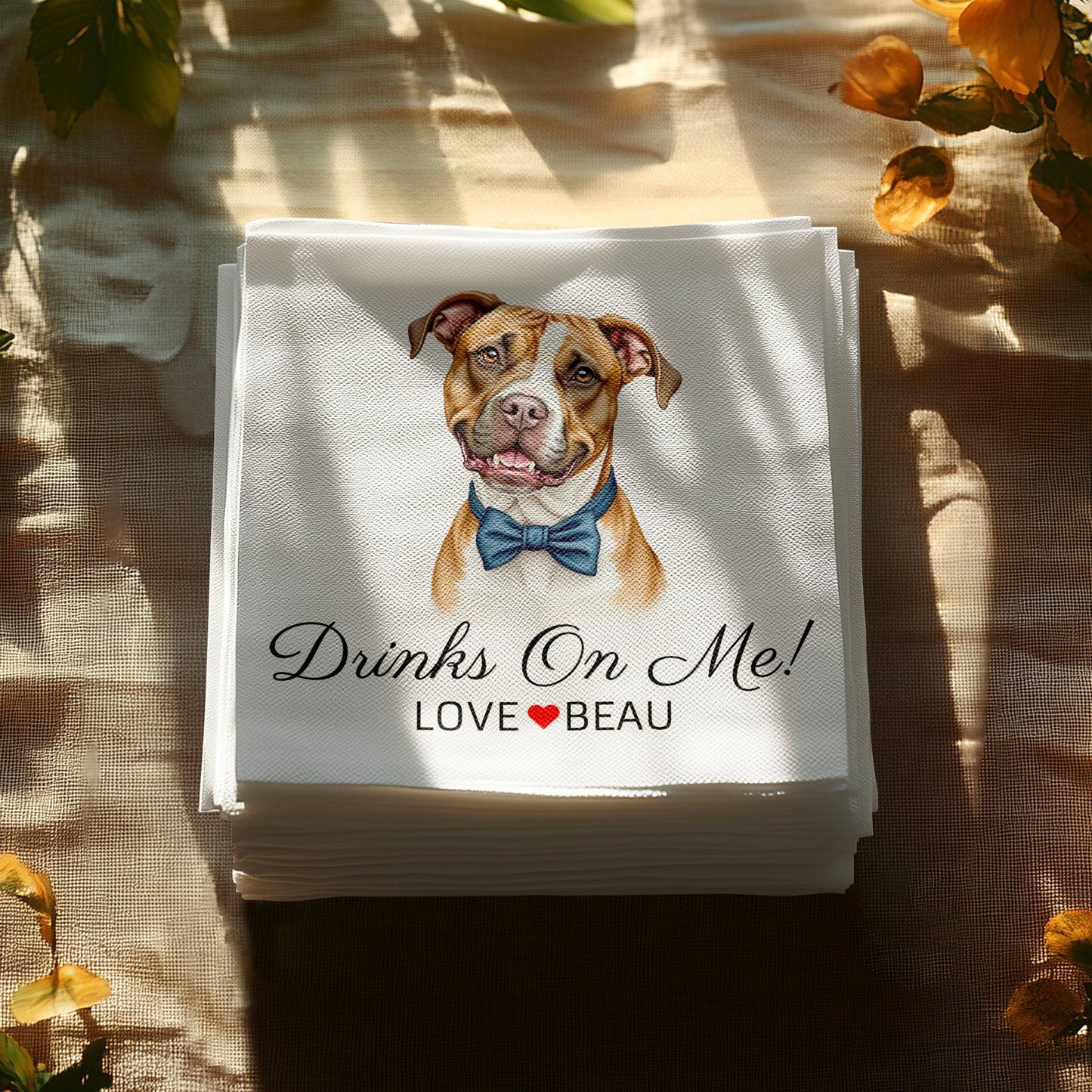 Drinks On Me! Love Beau Beverage Napkin product