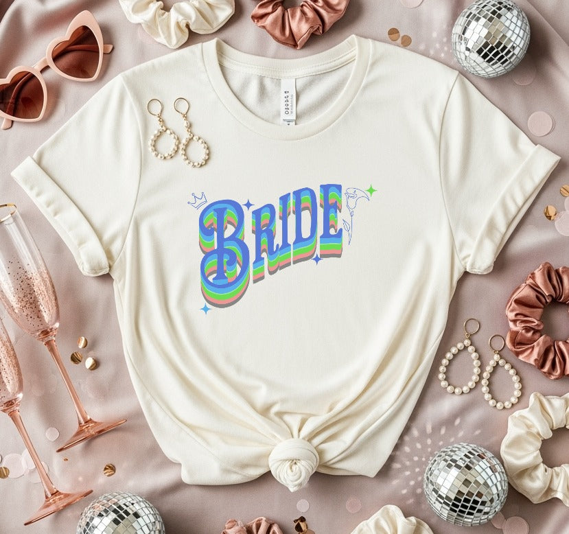 Vibrant Bride Graphic Unique Bridal T-shirt product