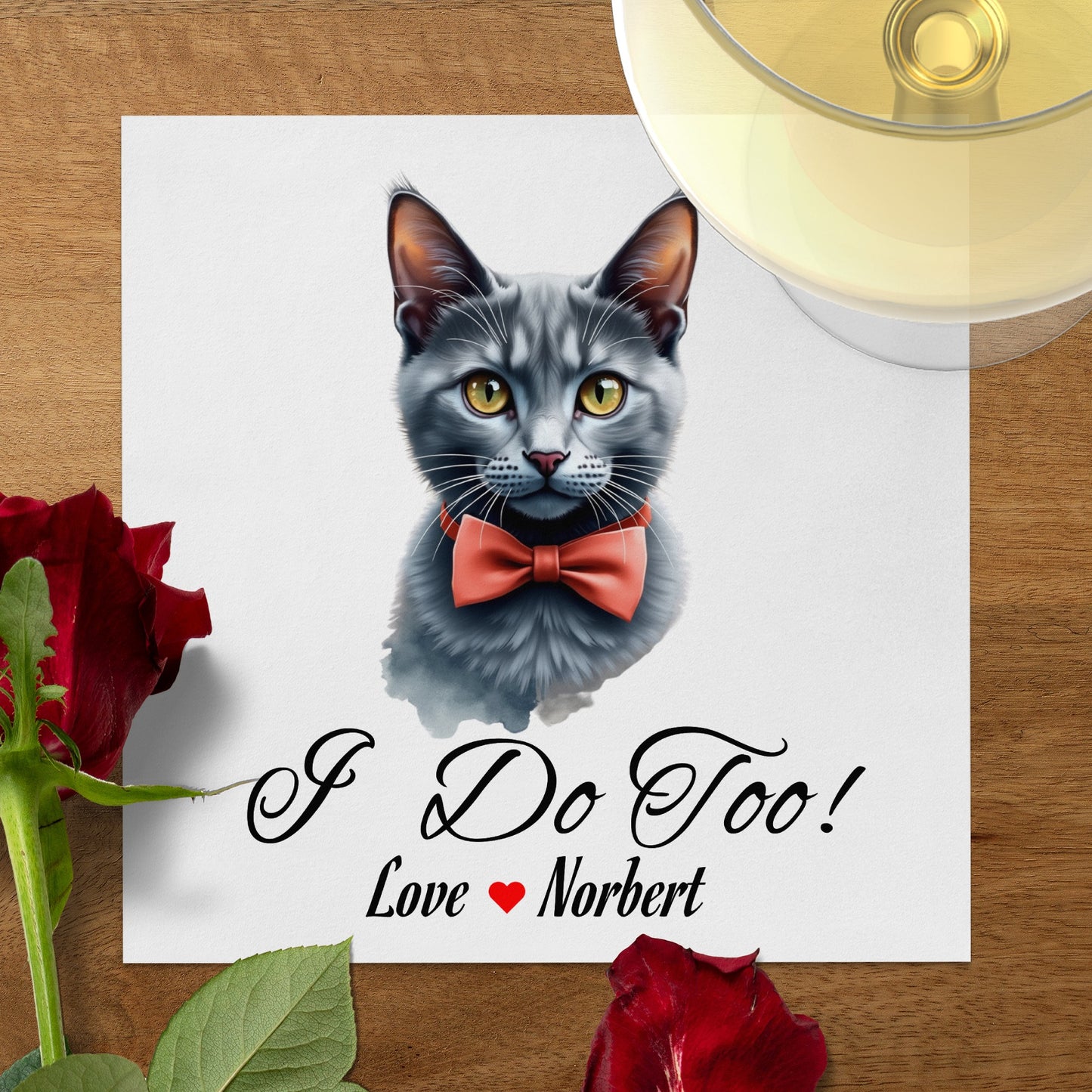 Customizable Wedding G Napkins