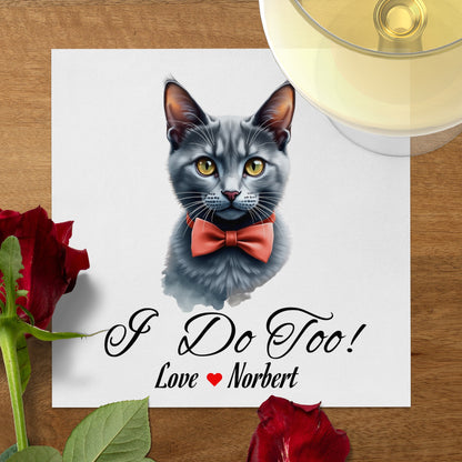 Customizable Wedding G Napkins