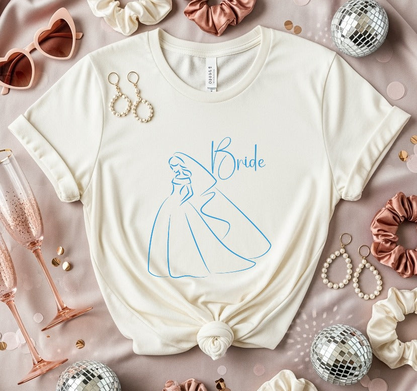 Elegant Bride T-shirt Gift for Wedding Bride Product