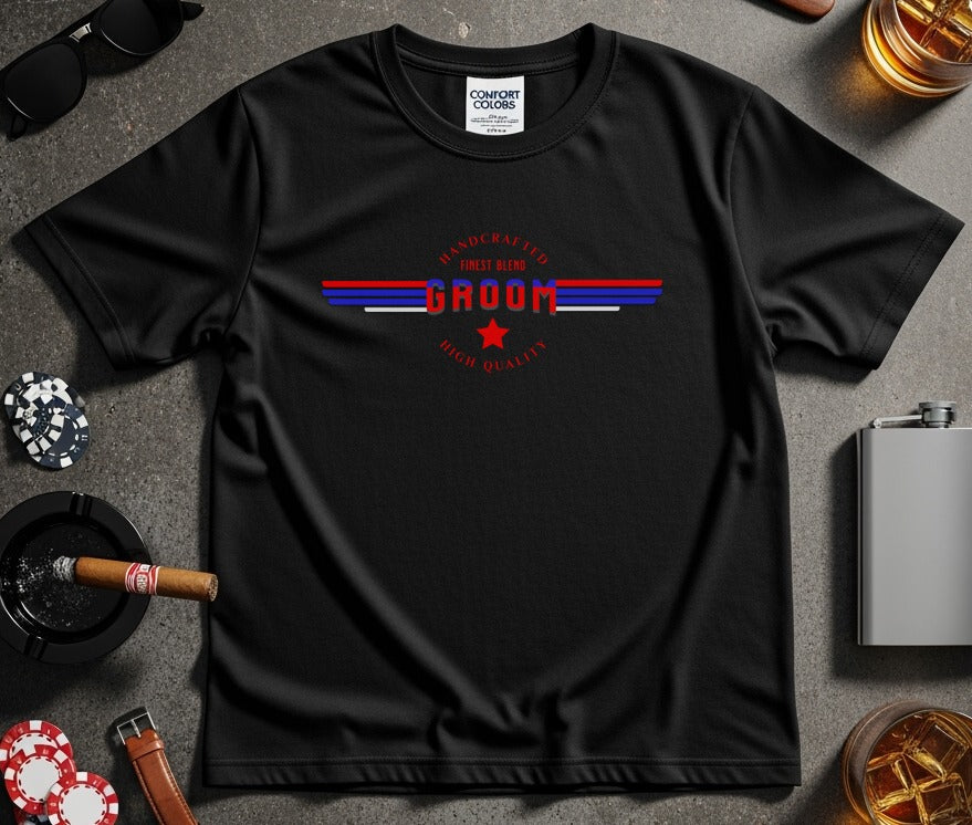 Handcrafted Finest Blend Groom High Quality T-Shirt