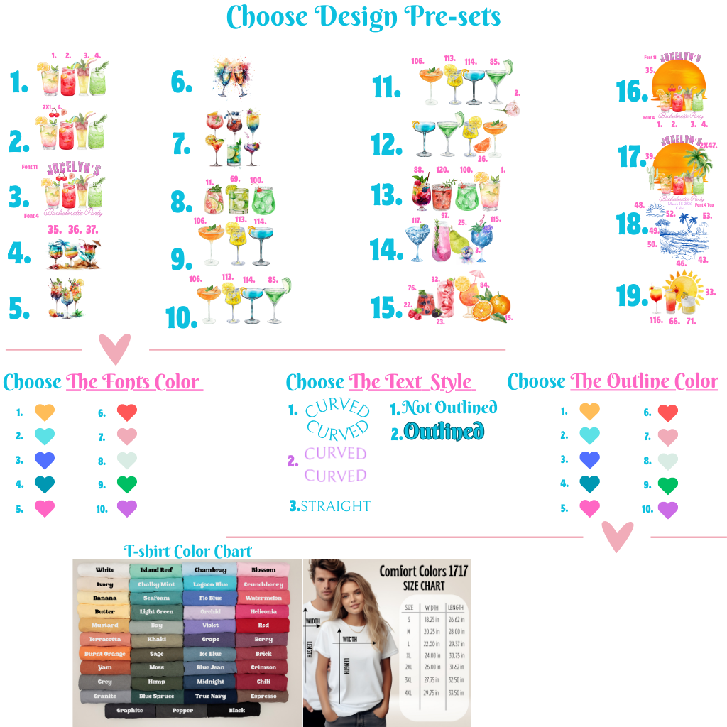 Customizable Bachelorette Party Tropical T-shirt