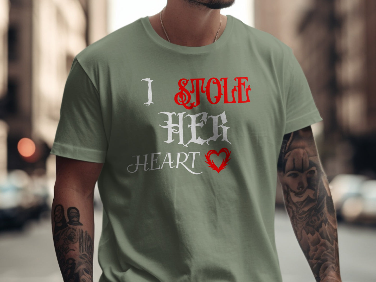 I Stole Her Heart Bold Statement T-Shirt product