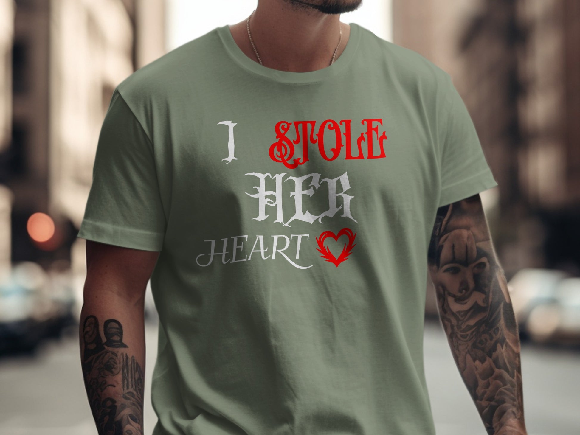 I Stole Her Heart Bold Statement T-Shirt product
