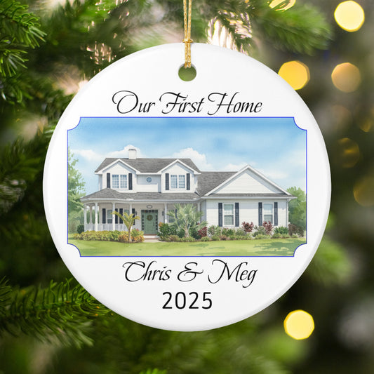 Our First Home Customizable 2025 Ornament product type