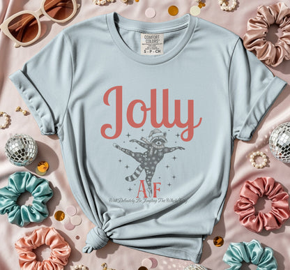 Jolly AF Cat Astronaut Graphic T-Shirt