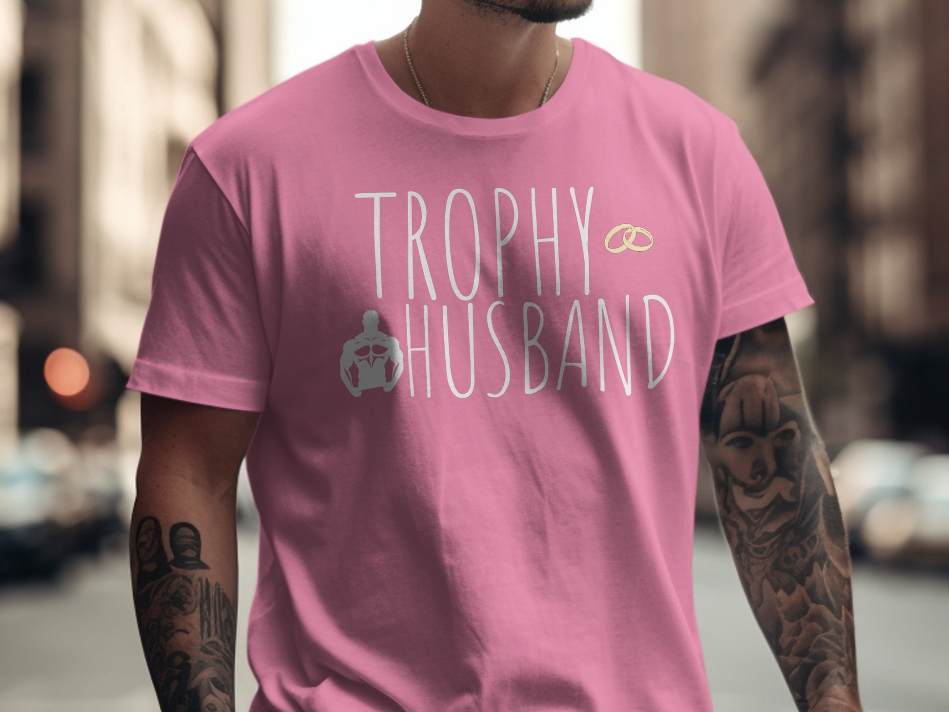 Funny Trophy Husband Graphic Tee Shirt product