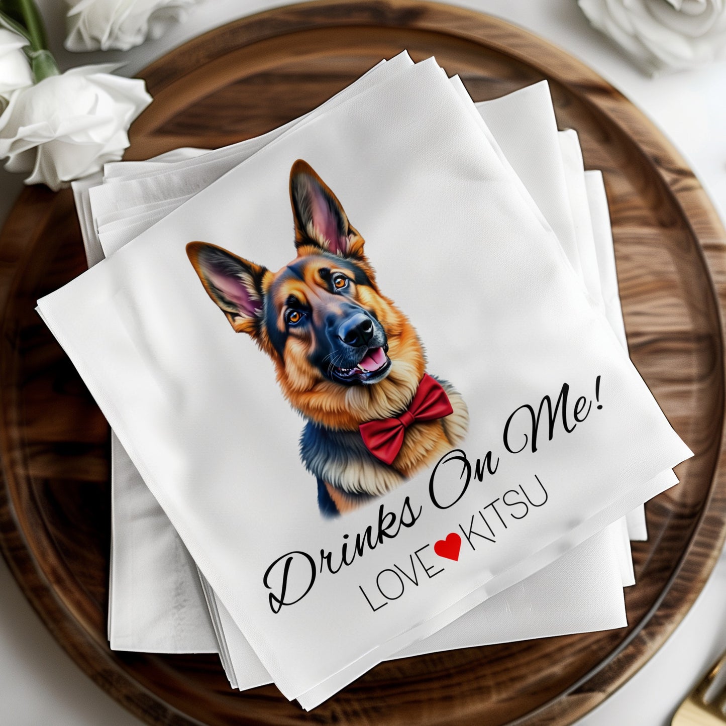 Customizable Wedding J Napkins