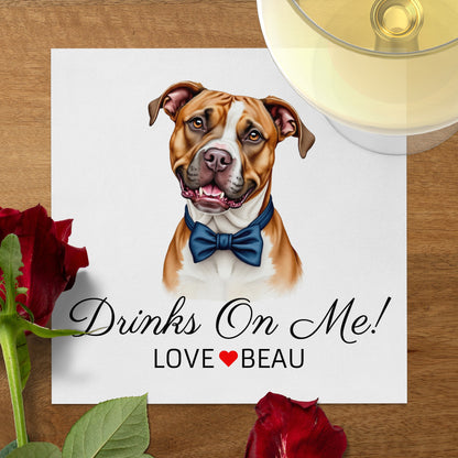 Cute Dog With Bow Tie Drinks On Me! product type