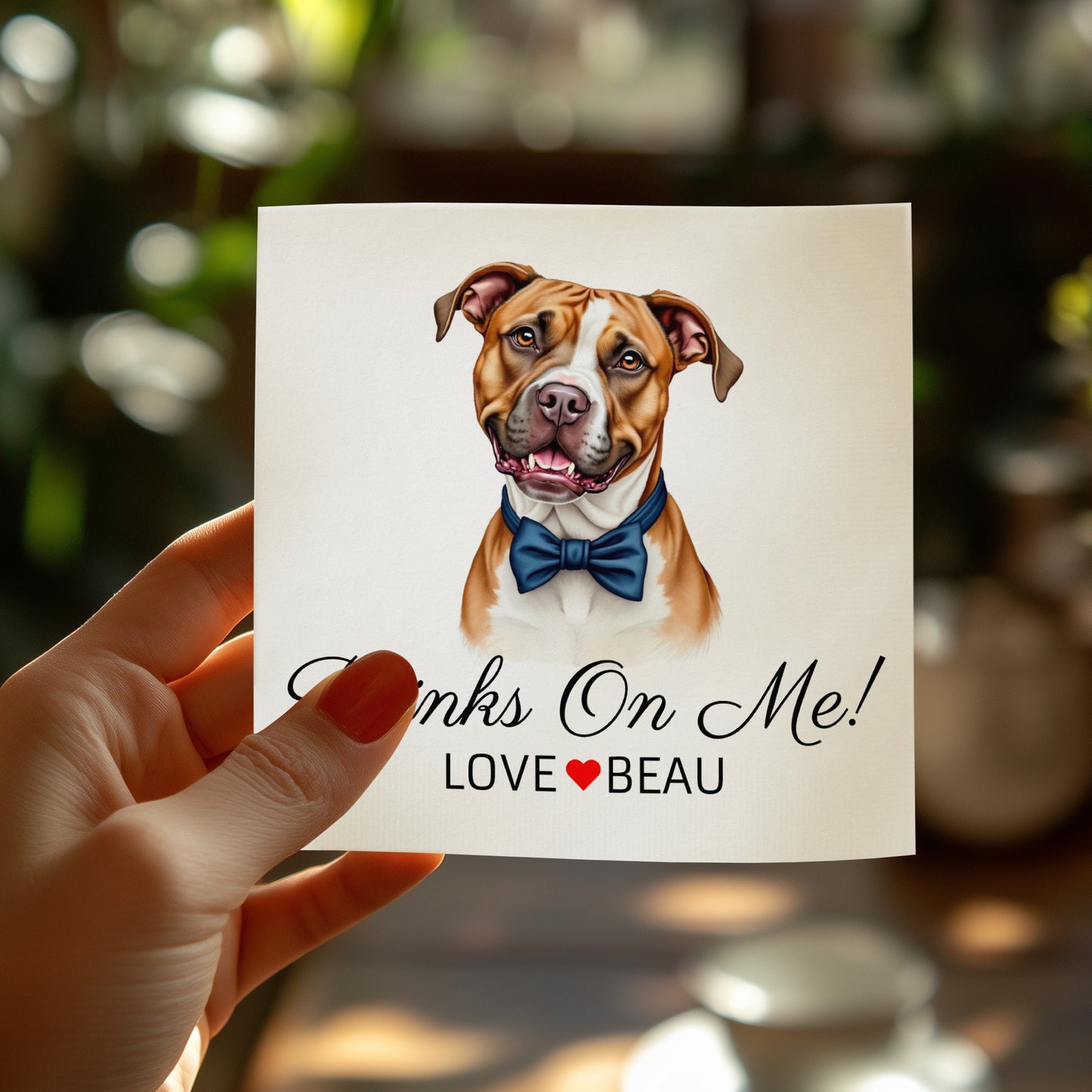 Thanks On Me Love Beau Greeting Card product