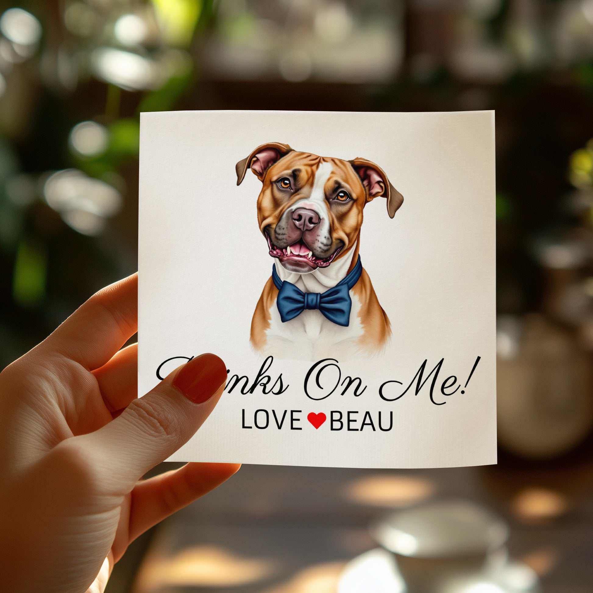 Thanks On Me Love Beau Greeting Card product