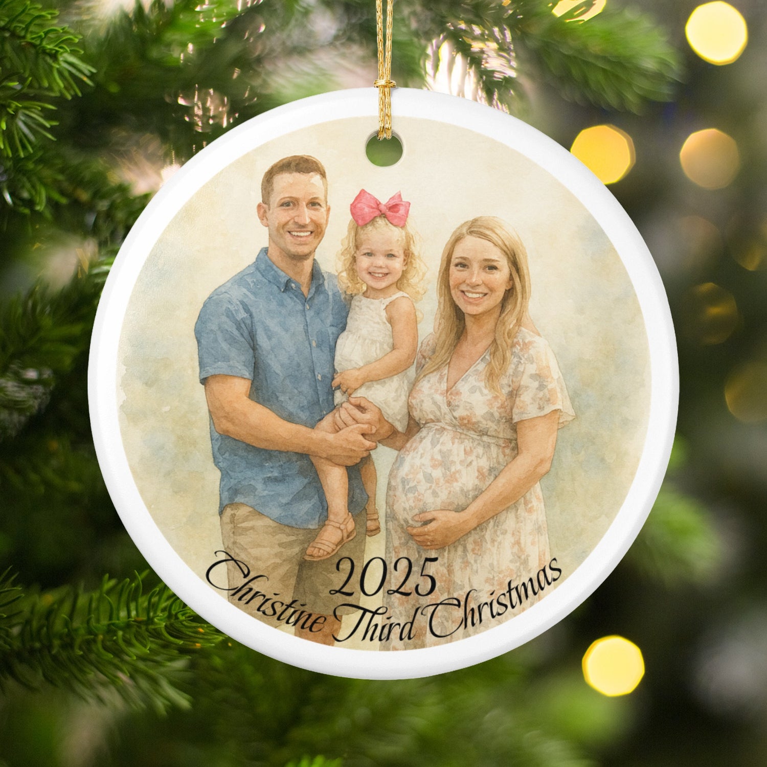 Christine Third Christmas 2025 Ornament product type