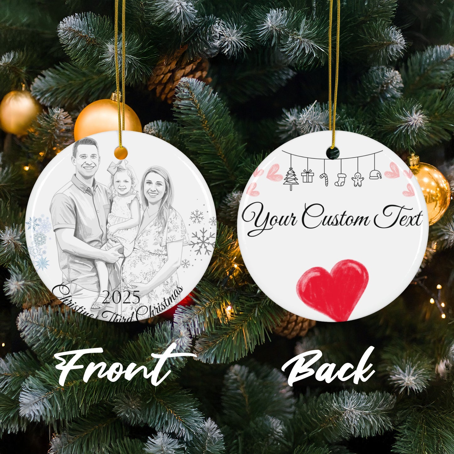 Personalized Christmas Family Ornament product