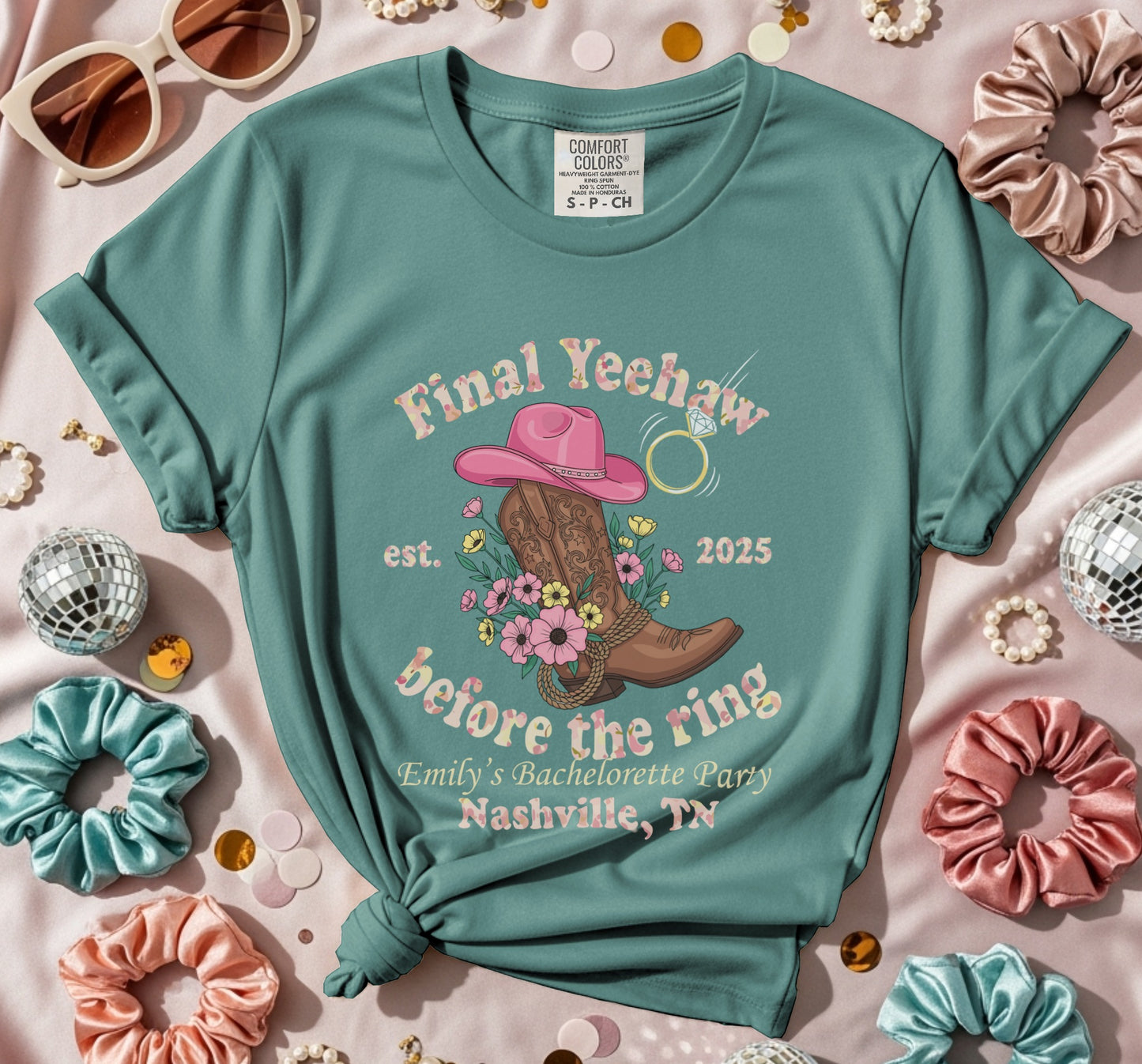Final Yeehaw Before the Ring Bachelorette Party Tee