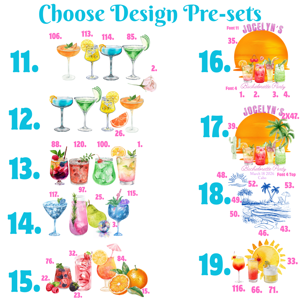 Personalized Bachelorette Party Favors Drinkware product type