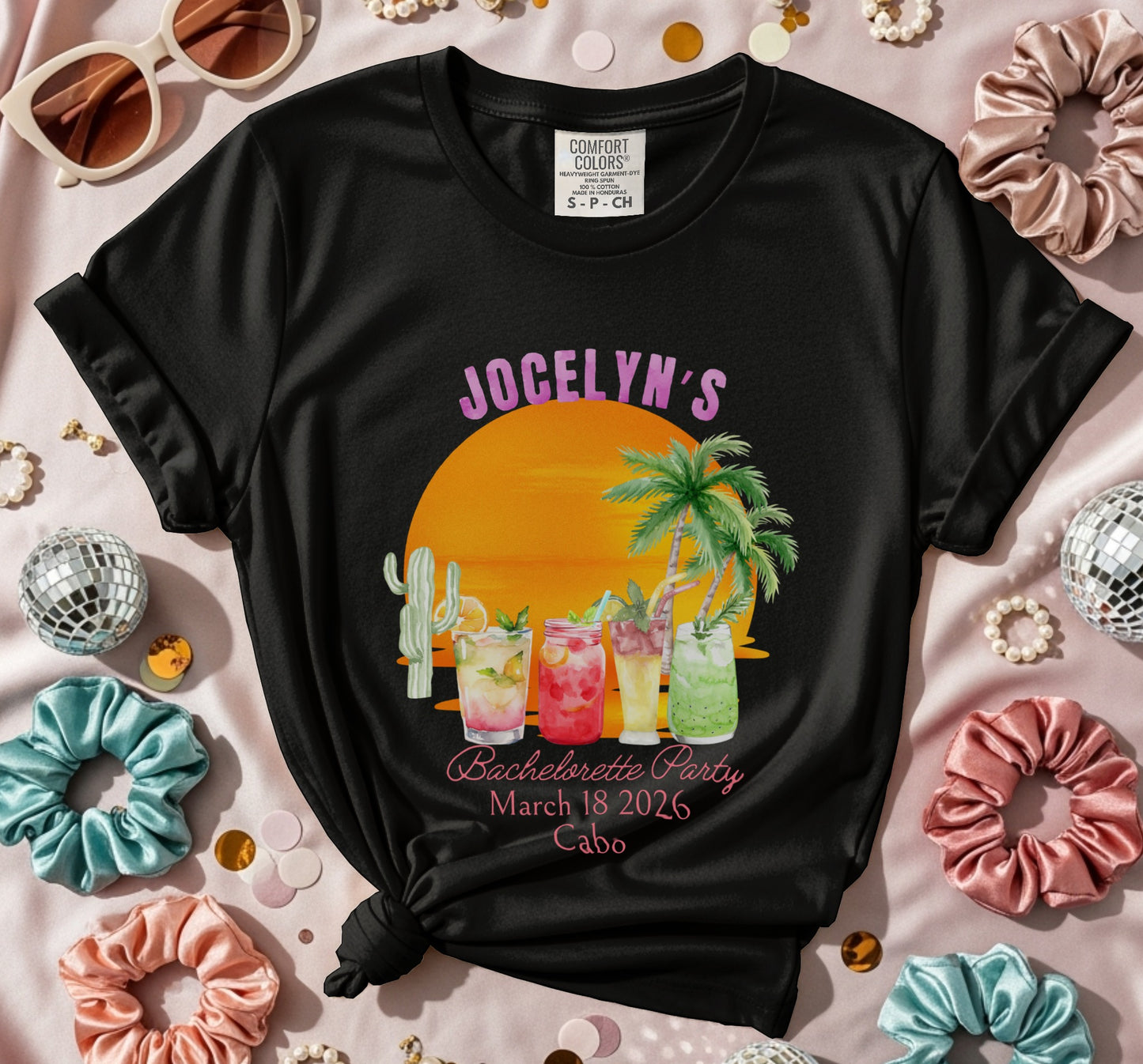 Jocelyn's Bachelorette Party Cabo Custom T-shirt product