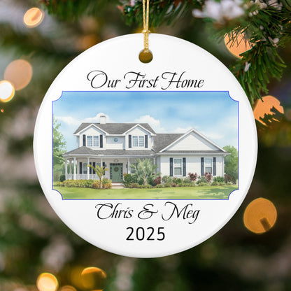 Our First Home Custom Christmas Ornament product