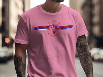Wrong Decision Wingman High Quality Pink Shirt product type
