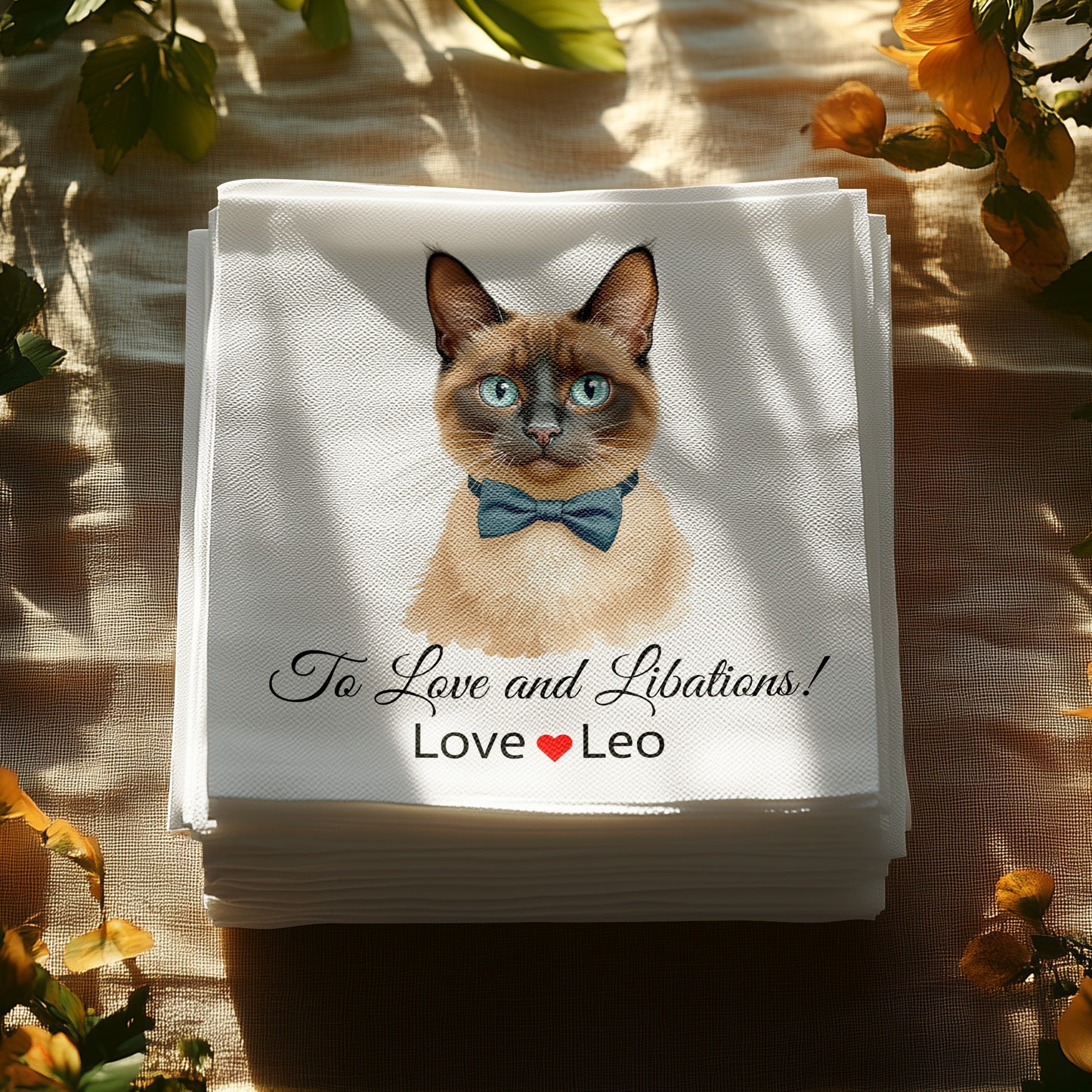 Customizable Wedding E Napkins