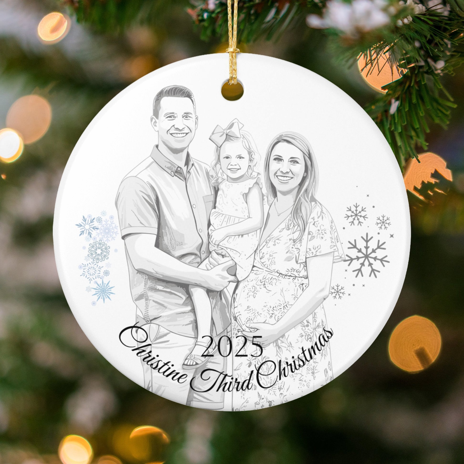 2025 Christine Third Christmas Ornament product type