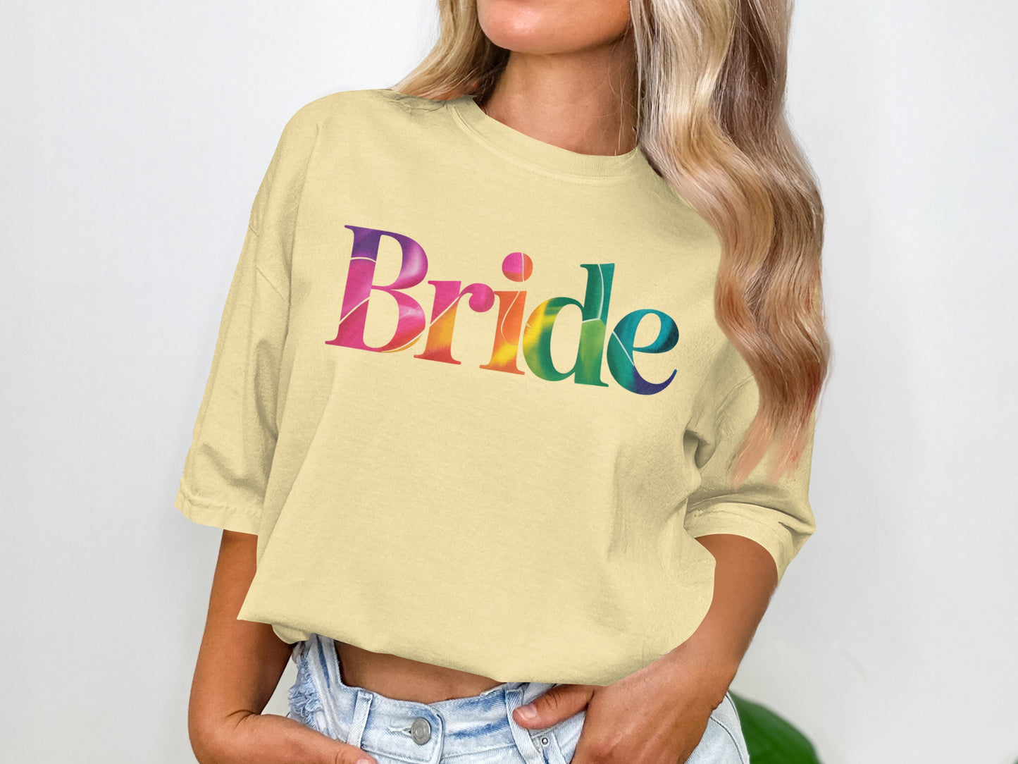 Colorful Bride Graphic Casual T-shirt product