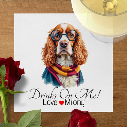 Customizable Wedding W Napkins