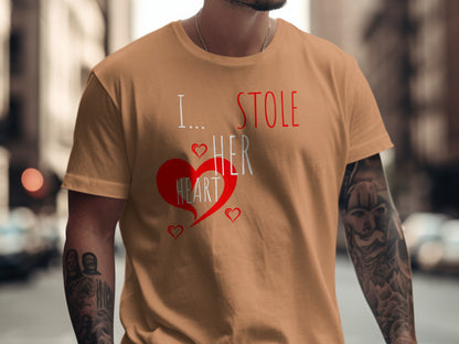 I Stole Her Heart Graphic Print T-shirt product