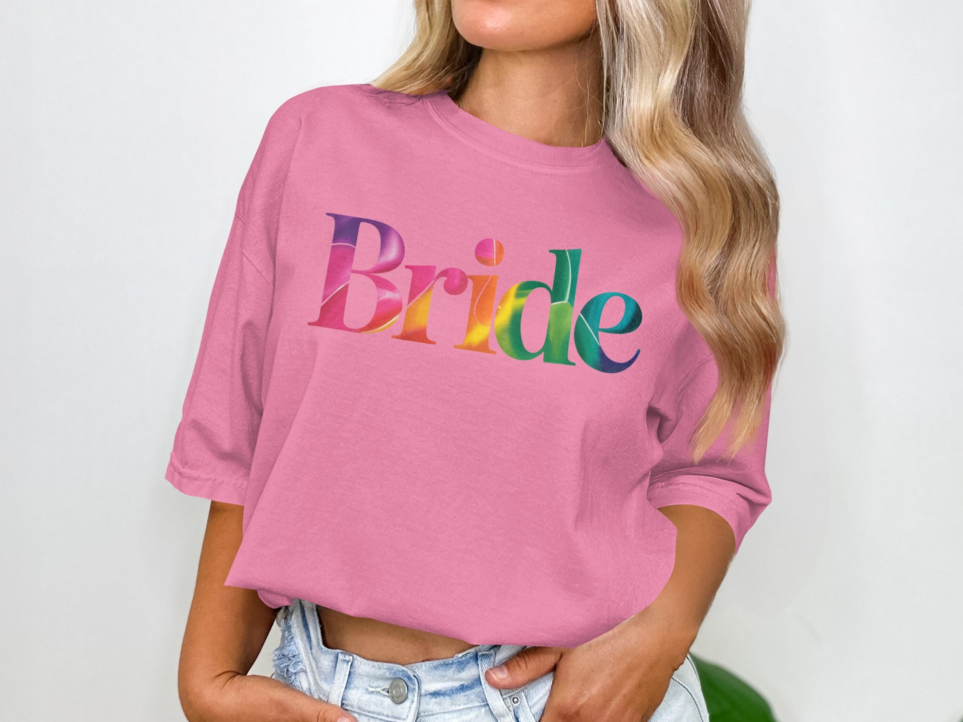 Colorful Bride Graphic Wedding Celebration Product