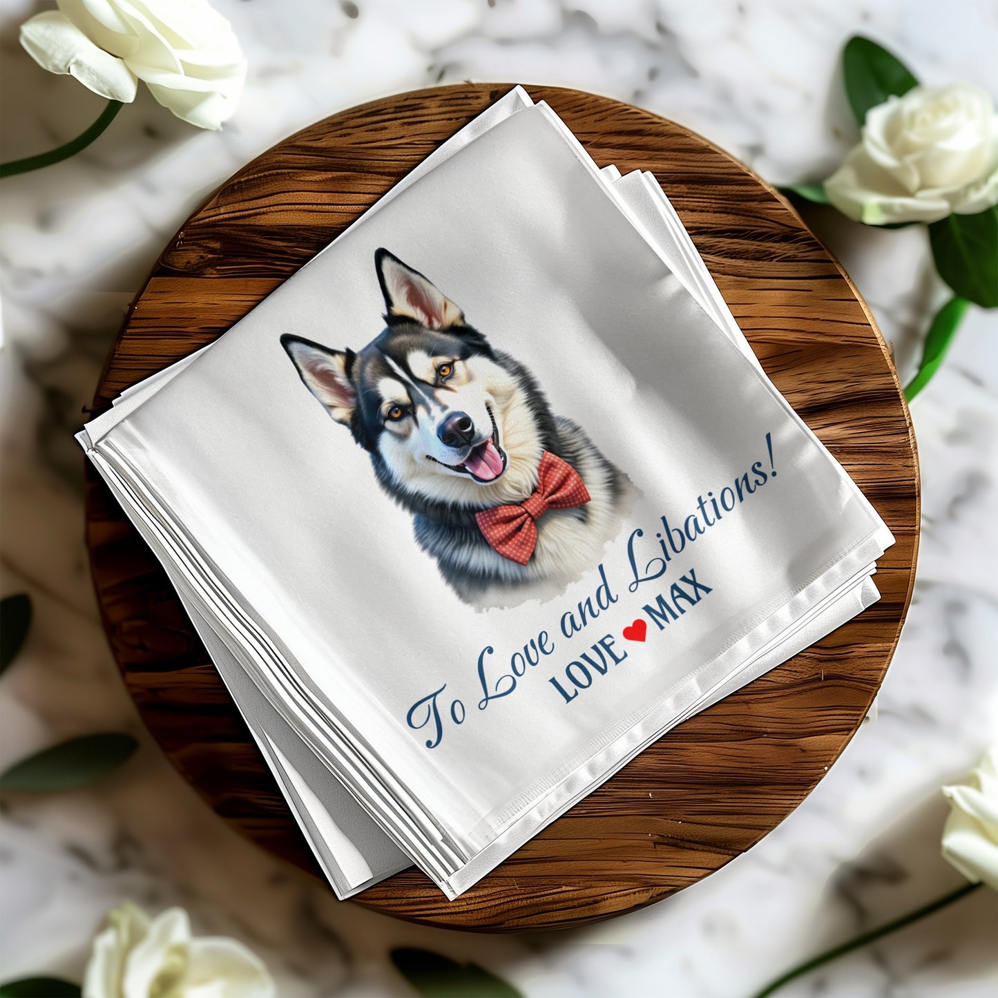 Customizable Wedding P Napkins