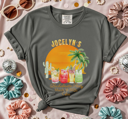 Jocelyn's Bachelorette Party Shirt Cabo Custom product