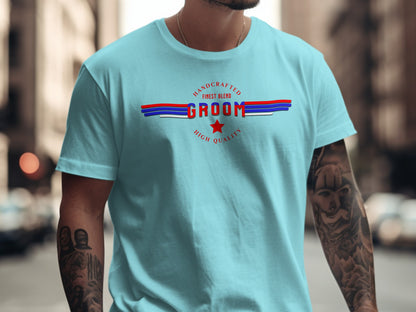 Handcrafted Finest Blend Groom High Quality T-shirt product