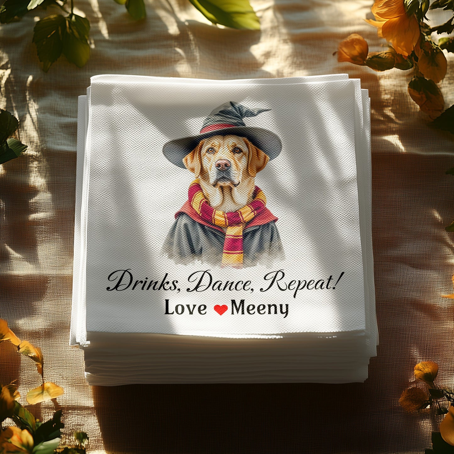 Customizable Wedding V Napkins