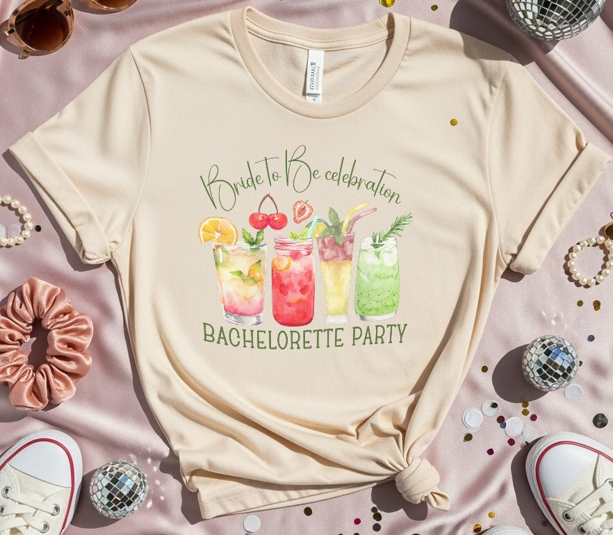 Bachelorette Party Cocktails W T-Shirt