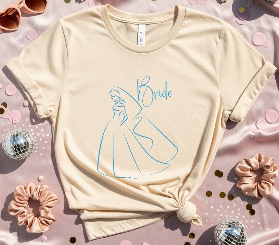 Bride Line Art T-Shirt