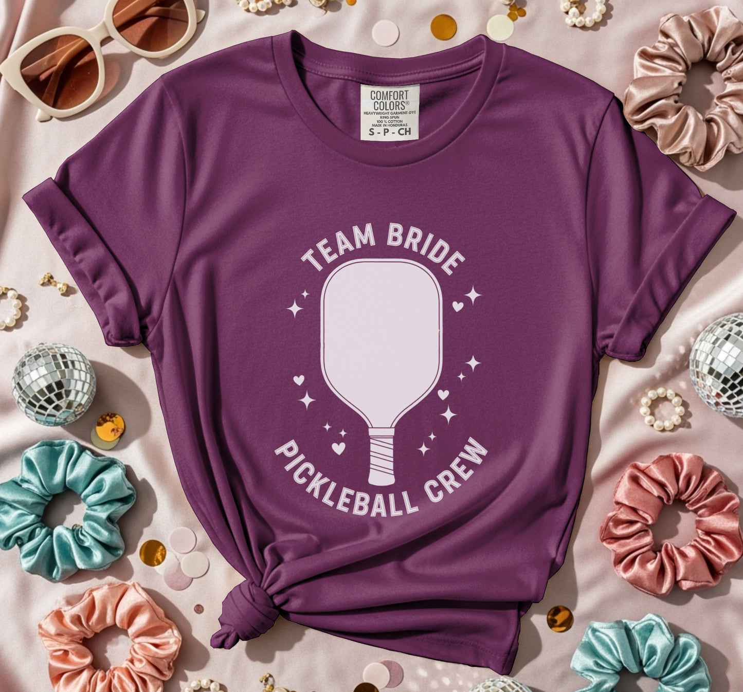 Team Bride Pickleball Crew Shining T-Shirt