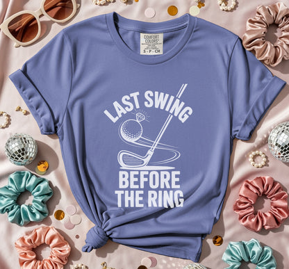 Last Swing Before The Ring Golf Ball T-Shirt