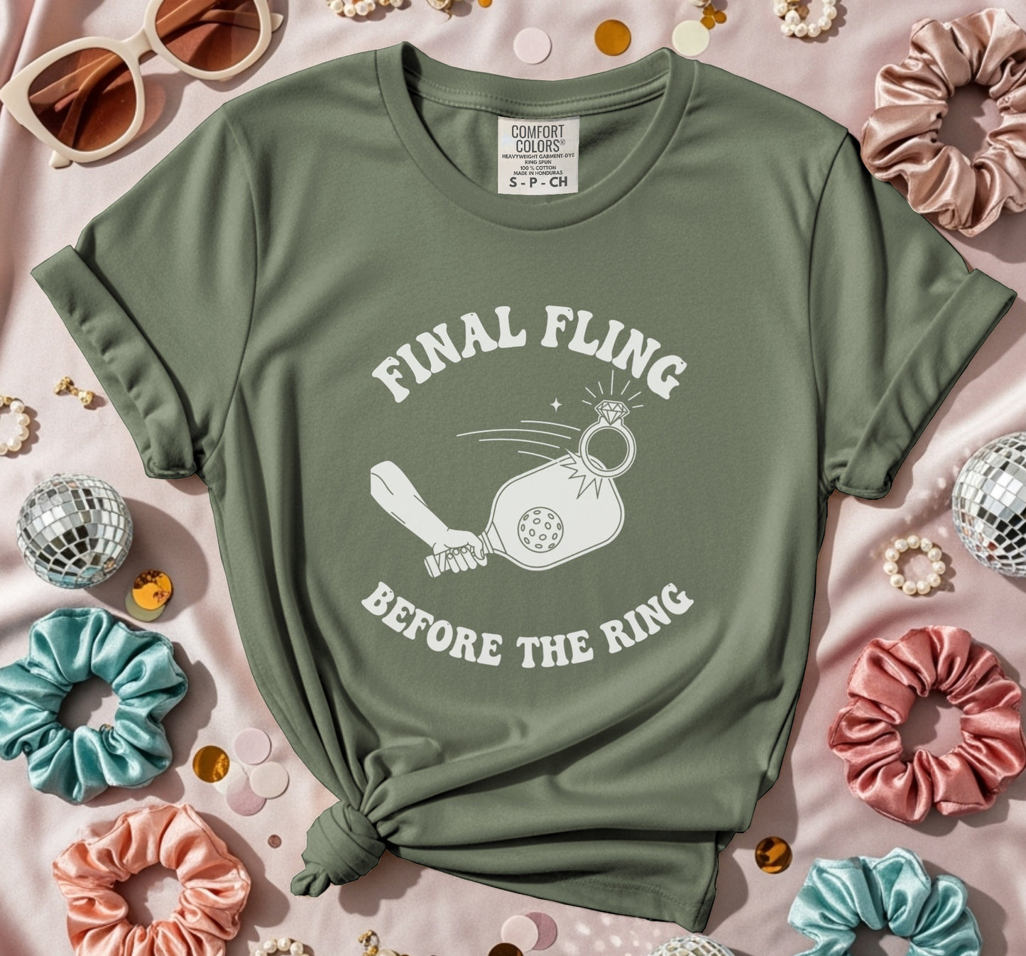 Final Fling Before The Ring Pickleball T-Shirt