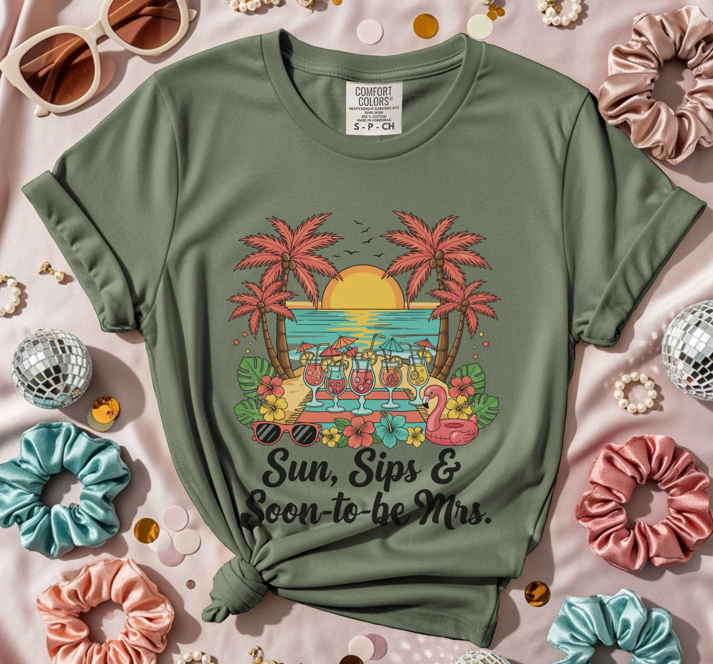 Sun Sips Soon-to-be Mrs T-Shirt W