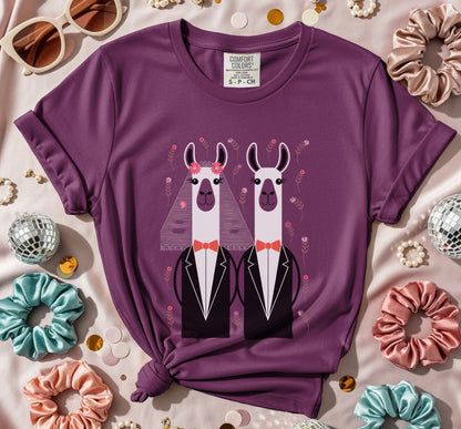 Two Llama Grooms T-Shirt