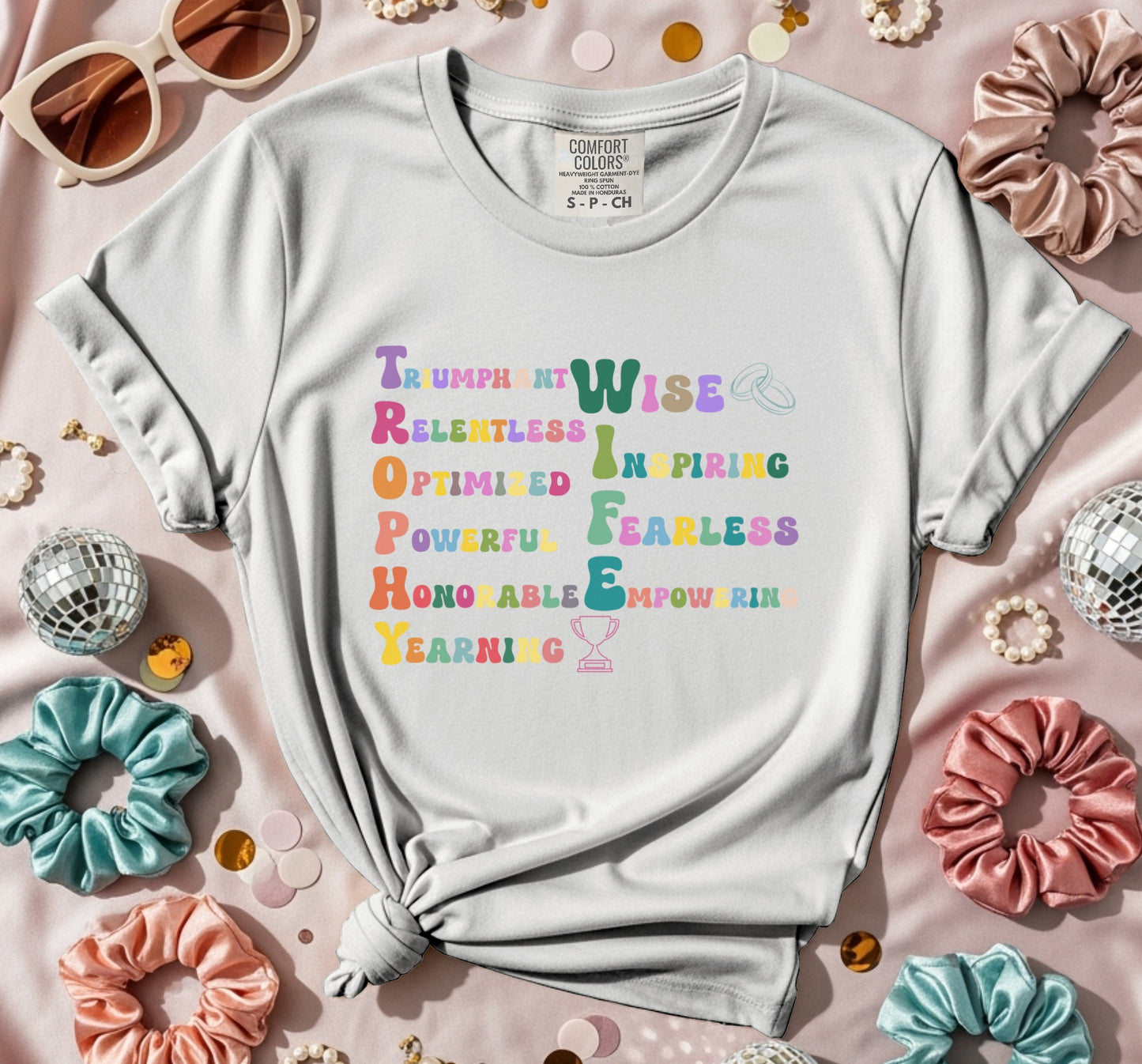Trophy Wife Colorful T-Shirt